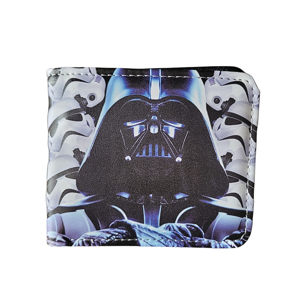 Classic Lucas Arts Star Wars Darth Vader One Size Leather Purse Black Wallet